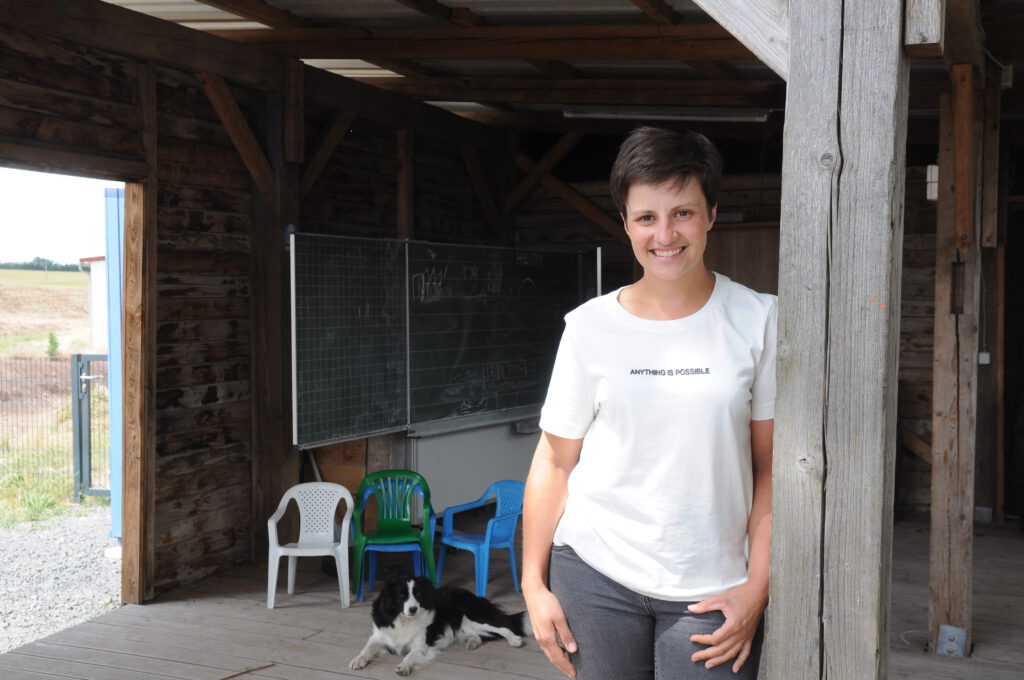 Heidi Gessner. Erlebnisbäuerin des Erlebnisbauernhof Löwenzahn